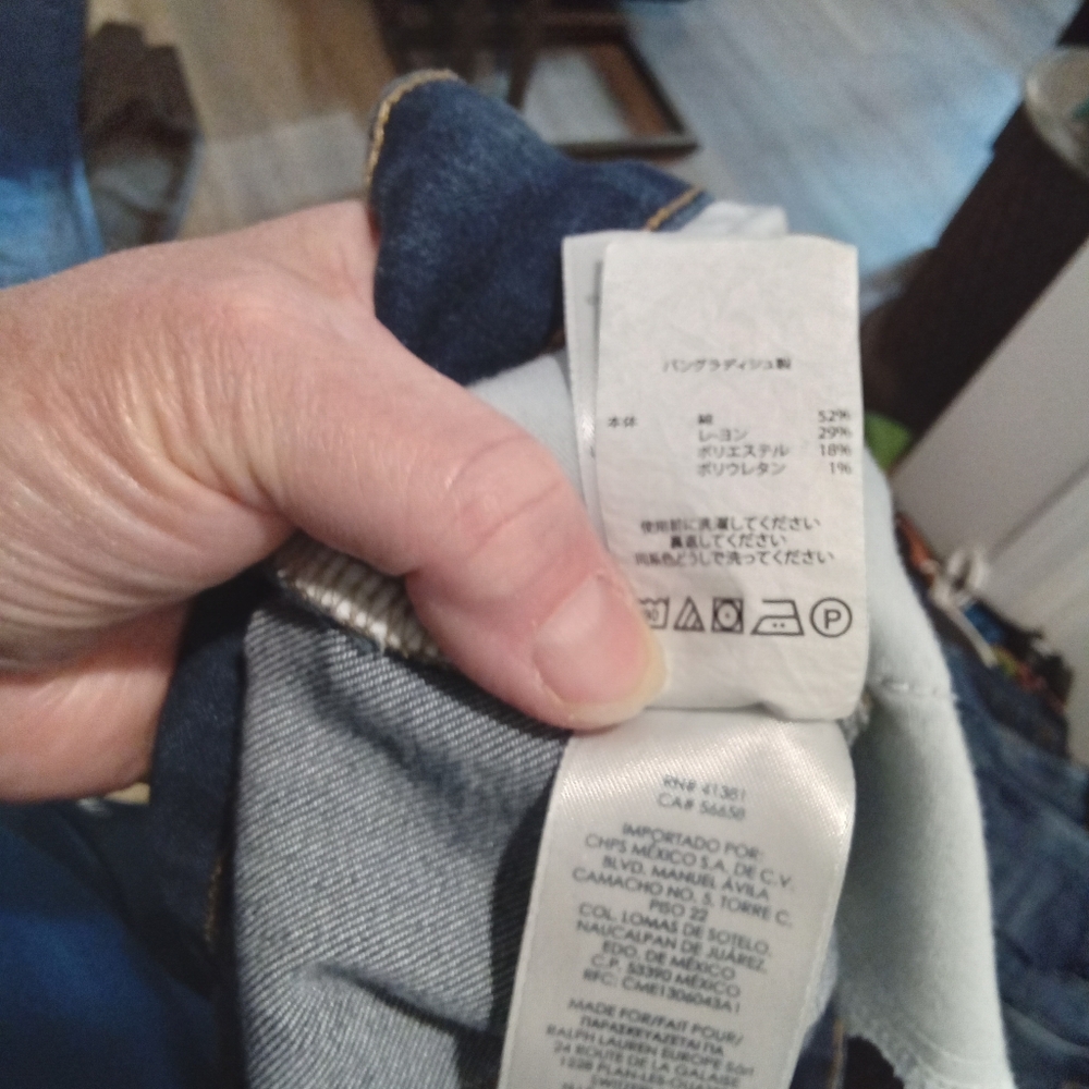 Chaps Plus Size Size 14 Classic Denim Capris Blue Jeans 20" Inseam - Picture 10 of 11